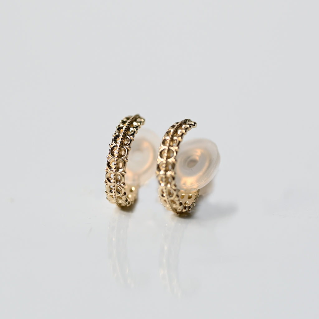 Clip Earrings　リボン【K10YG】22W